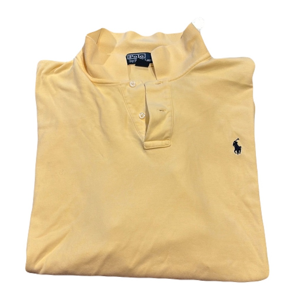 Ralph Lauren Polo short sleeves Classic style Polo XXL cotton Yellow
